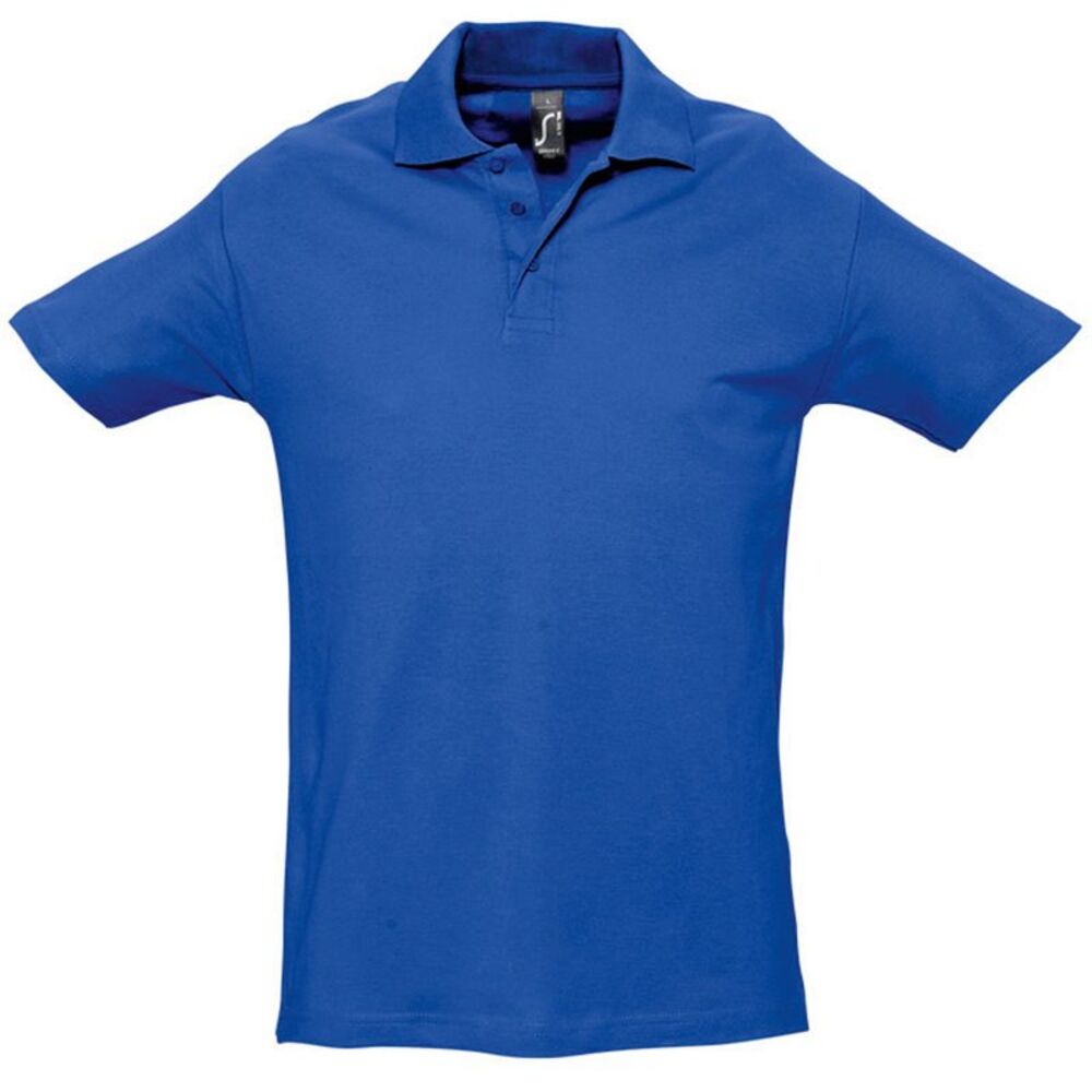 SOLS Mens Spring II Short Sleeve Heavyweight Casual Plain Polo Shirt /T-Shirt /